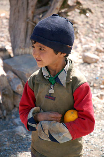 Boy With Orange. Photo by Jo Halpin Jones