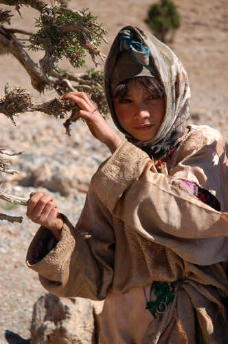 Goat-herding Girl. Photo by Jo Halpin Jones